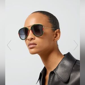 NWT Gucci 57MM Aviator Sunglasses
